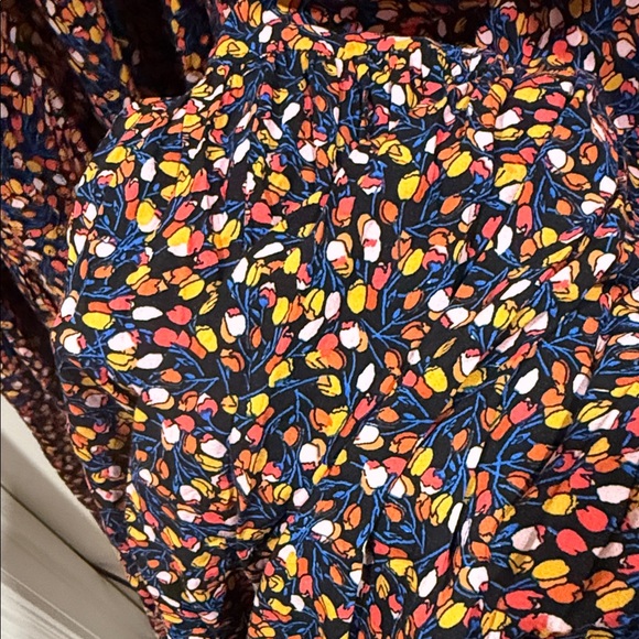 Free People Floral Long Sleeve Maxi Dress L - Picture 9 of 10